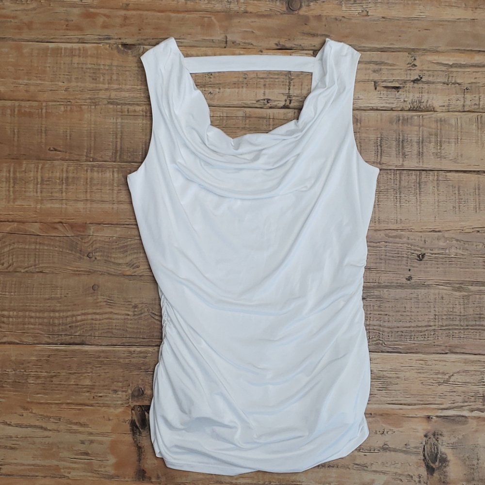 Cache White Blouse Sz M